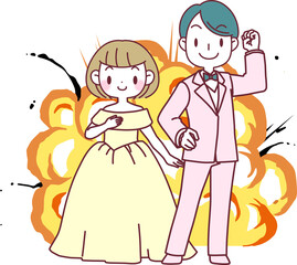 爆破ウェディング