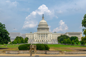 Fototapeta premium The iconic dome of the US Capitol, home to the federal legislative branch of government