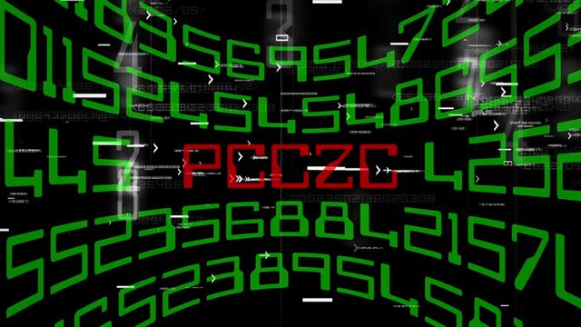 Decoding error concept on the screen.