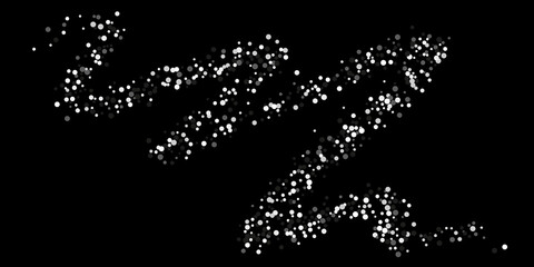 Silver glitter confetti.