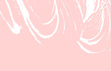 Grunge texture. Distress pink rough trace. Flawles