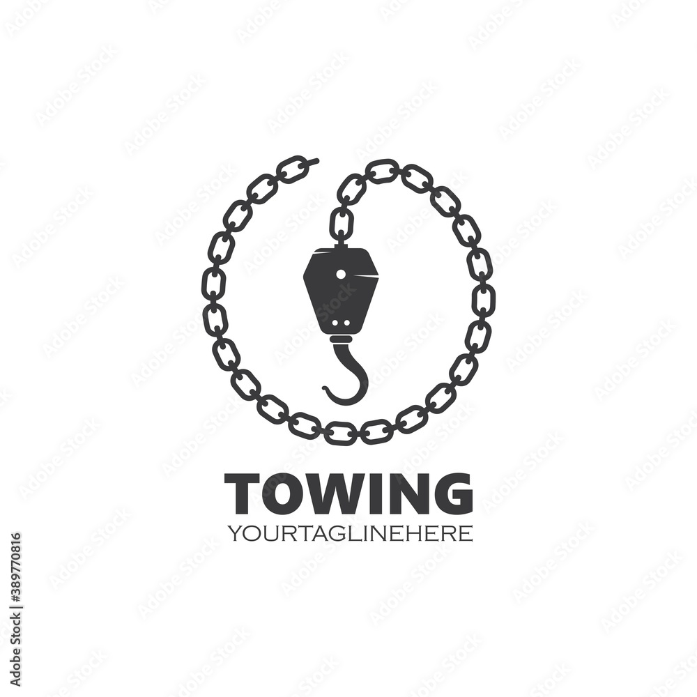 Wall mural towing vector icon design