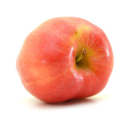 Fresh red apples isolated on white background 