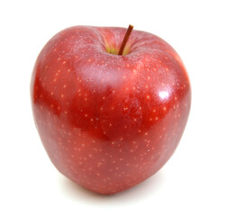 Fresh red apples isolated on white background 
