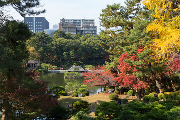 Obraz premium 秋の縮景園