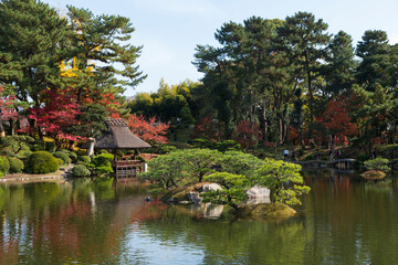 Obraz premium 秋の縮景園