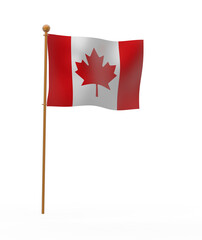 Fototapeta na wymiar カナダの旗