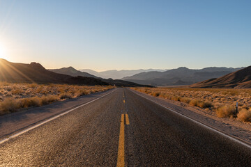 USA, CA, Death Valley National Park, October the 31 2020, scenic  view. Dante Peak.