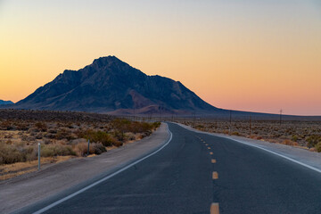 USA, CA, Death Valley National Park, October the 31 2020, scenic  view. Dante Peak.