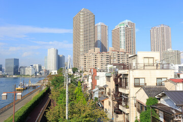 Fototapeta premium 佃島高層マンション
