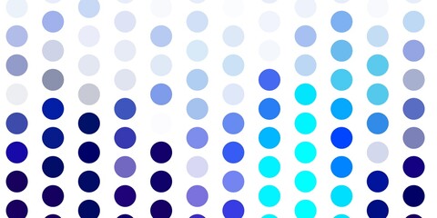 Light blue vector background with bubbles.