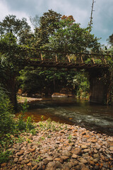Puente en río seco