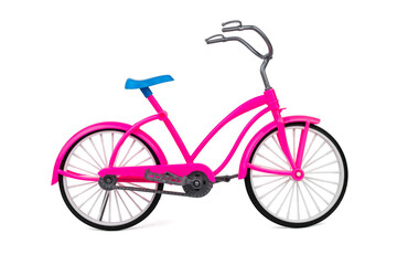 Toy walking bike isolated on a white background.