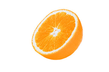 Citrus fresh fruits isolated, juicy ripe orange still life