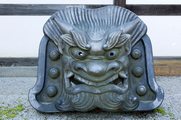 21遺産京都天龍寺の鬼瓦