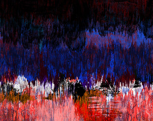 AAbstract edgy dynamic artistic background with creative splashes and shabby brush strokes effect.