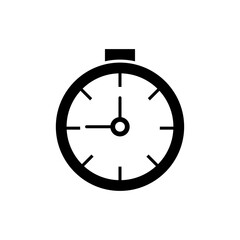 Stopwatch sign. Clock simple icon.illustration