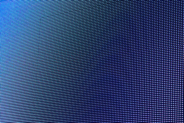  Blue screen with large pixels.  Pixels in macro scale of liquid crystal screen monitor, phone