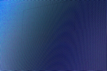 Naklejka premium Blue screen with large pixels. Pixels in macro scale of liquid crystal screen monitor, phone