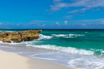 Fototapeta na wymiar caribbean beach and sea