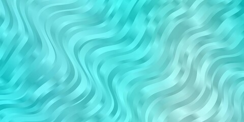 Light Blue, Green vector pattern with curved lines.