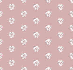 Floral white ornament. Seamless abstract classic background with flowers. Pattern with repeating floral elements. Ornament for fabric, wallpaper and packaging