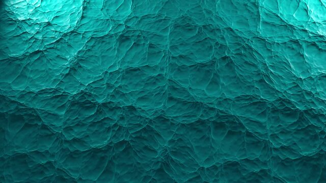 Aerial top view of turquoise ocean water  3D motion background animation 