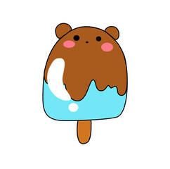 cute bear ice cream