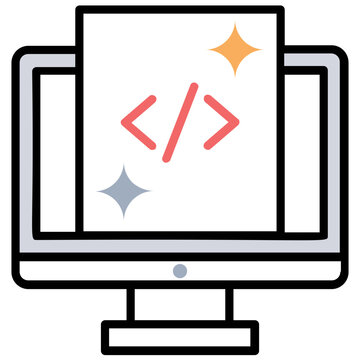 
A html source code on laptop screen presenting web development concept 
