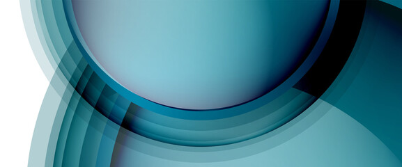 Circles and bubbles abstract background. Fluid liquid round shapes for web banner, app or poster