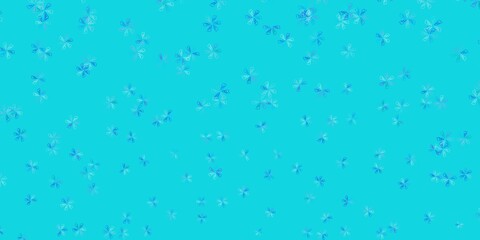 Light blue, red vector abstract layout with leaves.