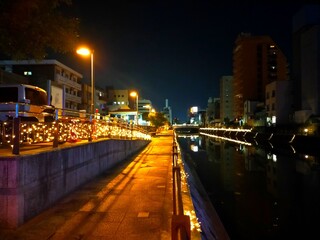 市堀川の夜景