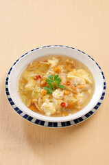 なめこのピリ辛中華スープ