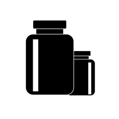 storage glass container processed food solid design icon.