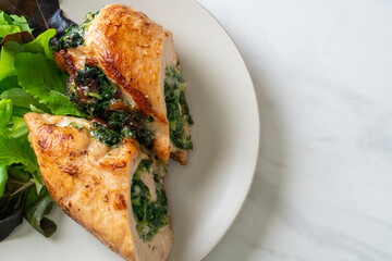 chicken breast stuffed with cheese and spinach