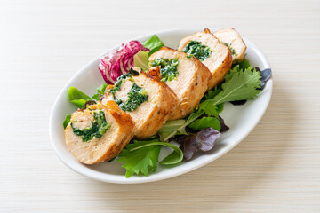 chicken breast stuffed with cheese and spinach