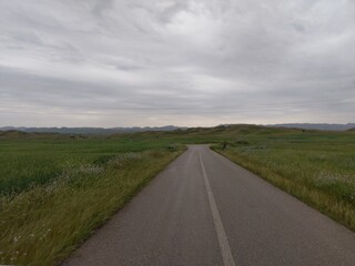 road in the countryside