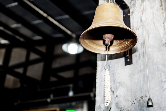 Bell in the Thai boxing stadium.