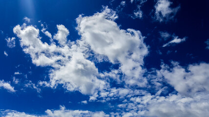 blue sky with white cloud background