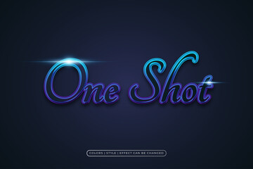 Elegant Black Text Effect with Blue Stroke Lines