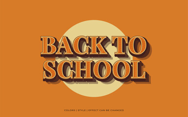 Bold Orange Text Effect in Vintage Style