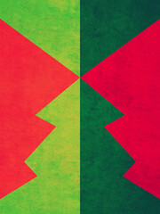 Abstract geometric Christmas tree grunge