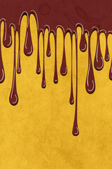 Drops of choco textured