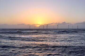 Seaside scenery and fishing port style, in Longfeng Fishing Port in Taiwan.