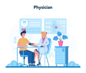 Physician or generel healthcare doctor. Idea of doctor caring