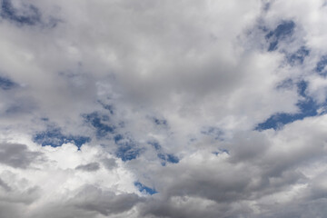 beautiful fluffy clouds and sky background