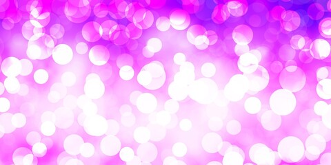 Light Purple, Pink vector texture with disks.