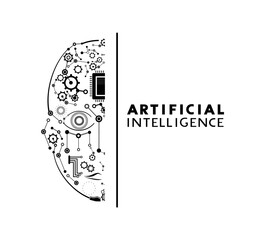 Fototapeta premium Artificial intelligence symbol