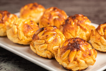 Primer plano de panellets