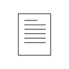 Document icon vector illustration isolated on white